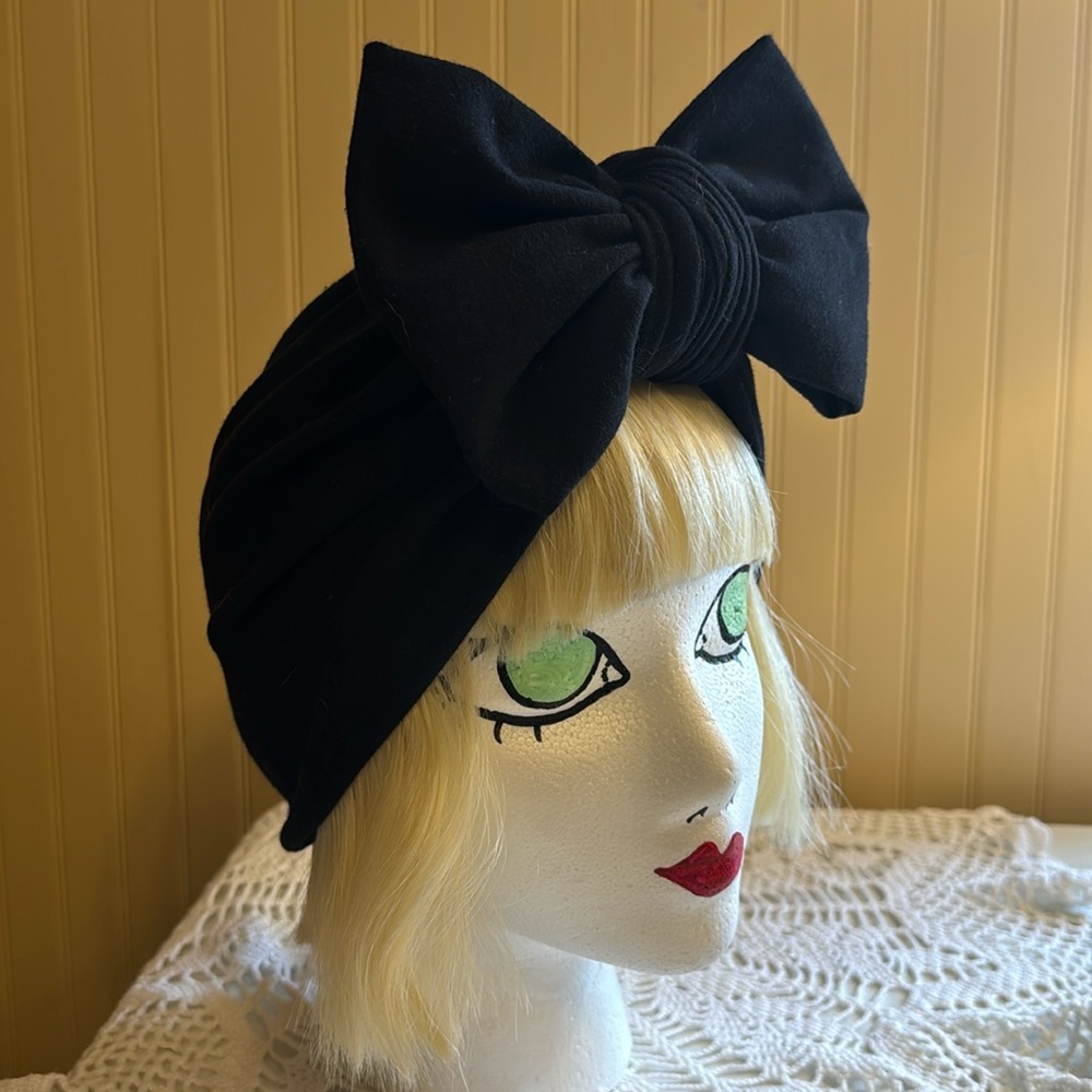 Bow turban handmade 1940s 1930s style